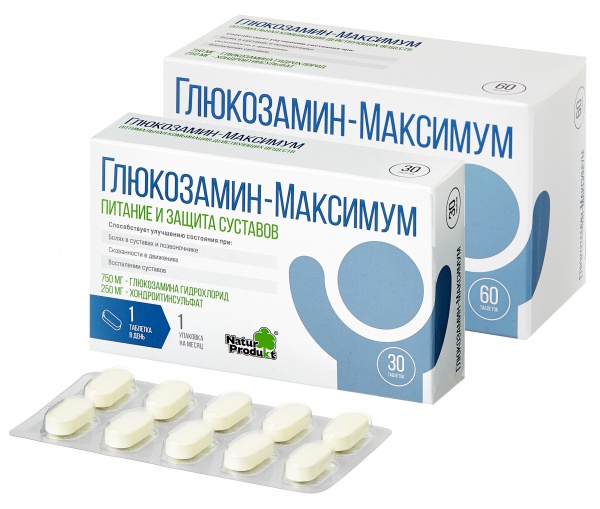 Глюкозамин-Максимум <h3> Таблетки №30, №60 </h3>